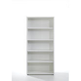 Pierce Office Five Shelf Bookcase in White