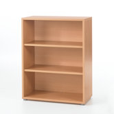 Pierce Office Three Shelf Bookcase in Beech