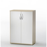 Cullen Bookcase in White with Doors