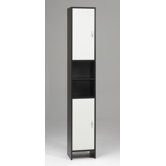 Oceana Tall Two Door, Two Shelf Bathroom Cabinet