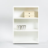 Fairfax Short Wide Bookcase in White