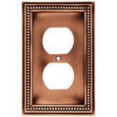 Beaded Single Duplex Wall Plate