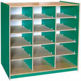 Classroom Color 15 Cube Storage Unit