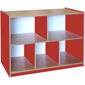 Classroom Color Two Shelf Storage Unit