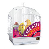 Round Top Parakeet Bird Cage Starter Kit