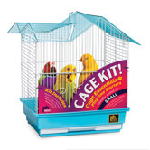 Double Roof Parakeet Bird Cage Starter Kit