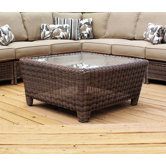 Del Ray Square Wicker Coffee Table