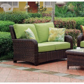 Saint Tropez Wicker Loveseat