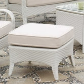 Bahia Wicker Ottoman
