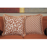 Pillow Talk Apricot Acrylic Accent Pillow