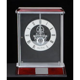 Madrid Skeleton Clock in Silver