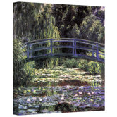 Claude Monet ''Bridge at Sea Rose Pond'' Canvas Art