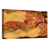 Gustav Klimt ''Water Snakes'' Canvas Art