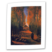 Vincent van Gogh "Avenue of Poplars in Autumn" Canvas Wall Art