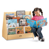 28" H Multi Pick-a-Book Stand with Casters - 2 Sided