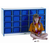 20 Tray Mobile Cubbie With Write-n-Wipe Back
