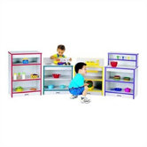 Rainbow Accents Toddler Kitchen - 4 Piece Set