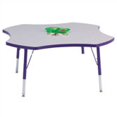 Rainbow Accents KYDZ Toddler Height Activity Table- Four-Leaf (48" Diameter)