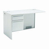 38000 Series 29.5" H x 48" W with 0.75" Pedestal Left Desk Return