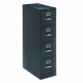 H320 Series Four-Drawer, Full-Suspension File, Letter, 26-1/2"d, Black