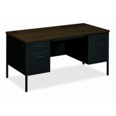 Metro Classic Double Pedestal Desk, 60" Wide