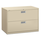 600 Series 42" W Two-Drawer Lateral File