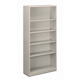 71" H Five Shelf Steel Bookcase