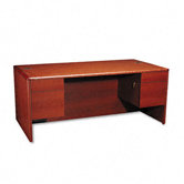 10700 Series Executive Desk with 0.75" H Double Pedestal