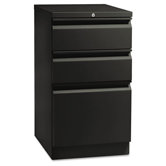 Flagship Mobile Box/Box/File Pedestal, Full Radius Pull, 19-7/8d, Light Gray