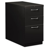 Flagship Mobile Box/Box/File Pedestal, Arch Pull, 28-7/8d, Lt. Gray