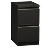 Flagship Mobile File/File Pedestal, Full Radius Pull, 19-7/8d, Light Gray