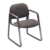 Solutions Seating Sled Base Guest Chair, Olefin, Gray