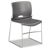 Olson Stacker Chair, Silver Gray, Four/Carton