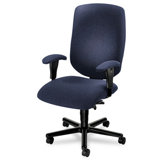 5400 Steel Seating Series High-Back Swivel Task Chair, Blue Fabric