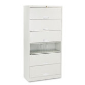 600 Series 6-Shelf Steel Receding Door File, Lgl, 36w x 16-3/4d x 75-7/8h