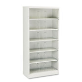 600 Series Open Shelving, 6-Shelf, Steel, Legal, 36w x 16-3/4d x 75-7/8h, Gray