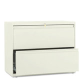 800 Series Two-Drawer Lateral File, 36w x19-1/4d, Putty