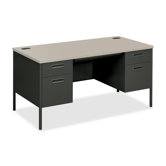 Metro Classic 60" W Double Pedestal Office Computer Desk