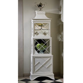 Pagoda Collector's Cabinet in White