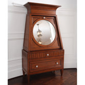 French Key Secretary Desk with Hutch