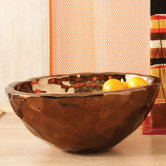 Bronze Nugget Oval Bowl