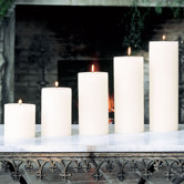 Unscented Pillar Candle