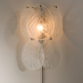 Murano Glass Leaf Wall Sconce