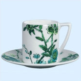 Chinoiserie White Saucer