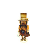 Natural Wood Finish Clockmaker Nutcracker