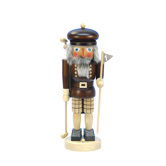 Natural Wood Finish Golfer Nutcracker