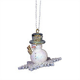 Snowflake Snowman Ornament