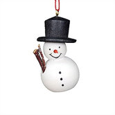 Painted Snowman Ornament
