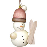 Snowman Skier Ornament