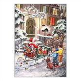Small Santa and Sleigh Advent Calendar